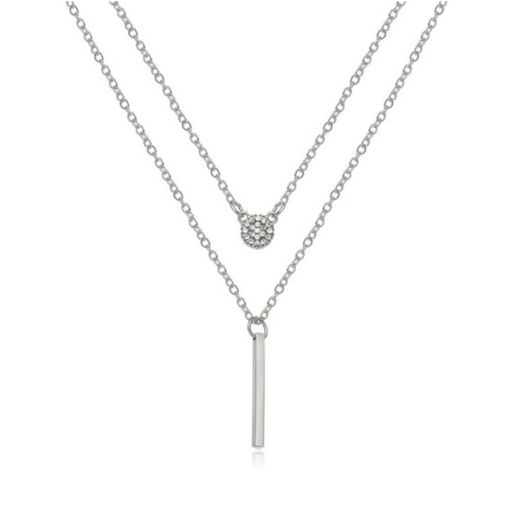 Silver Layered Necklace